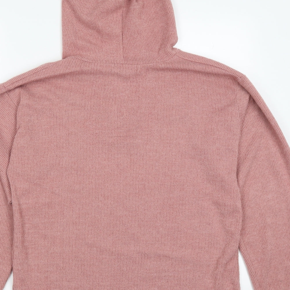 In the Style Womens Pink Pullover Hoodie Size 8
