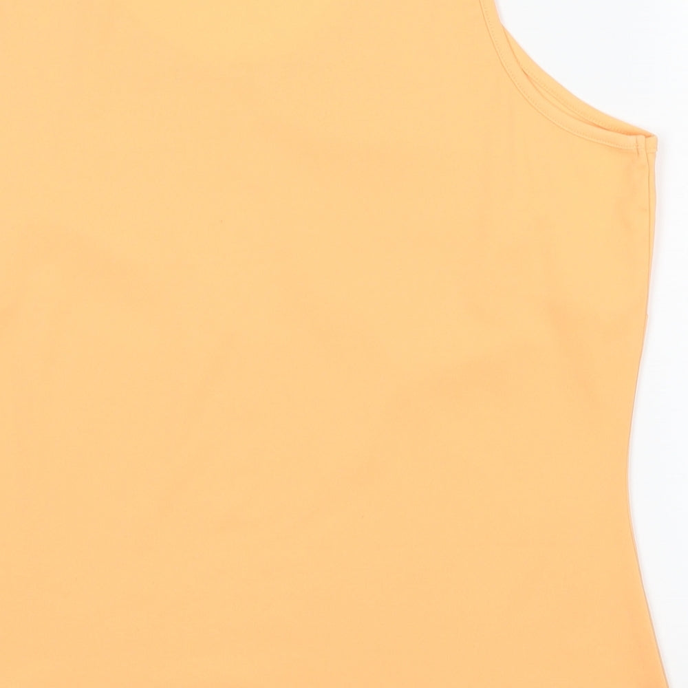Preworn Womens Orange Basic Tank Size 16