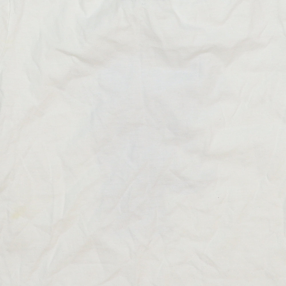 GT Club Boys White Basic T-Shirt Size M