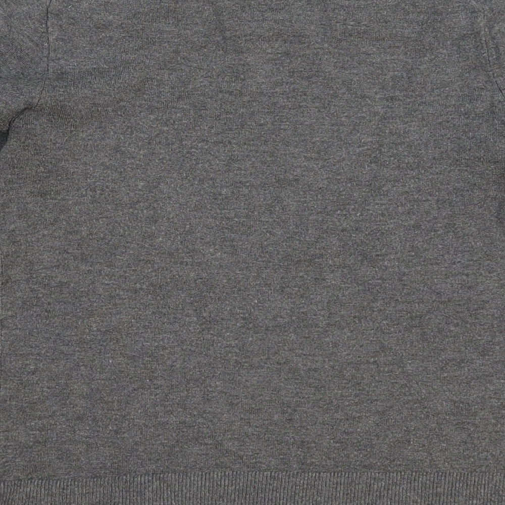 Mango Womens Grey Knit Pullover Jumper Size S
