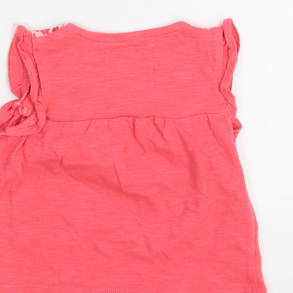 TU Girls Pink Basic T-Shirt Size 3-6 Months