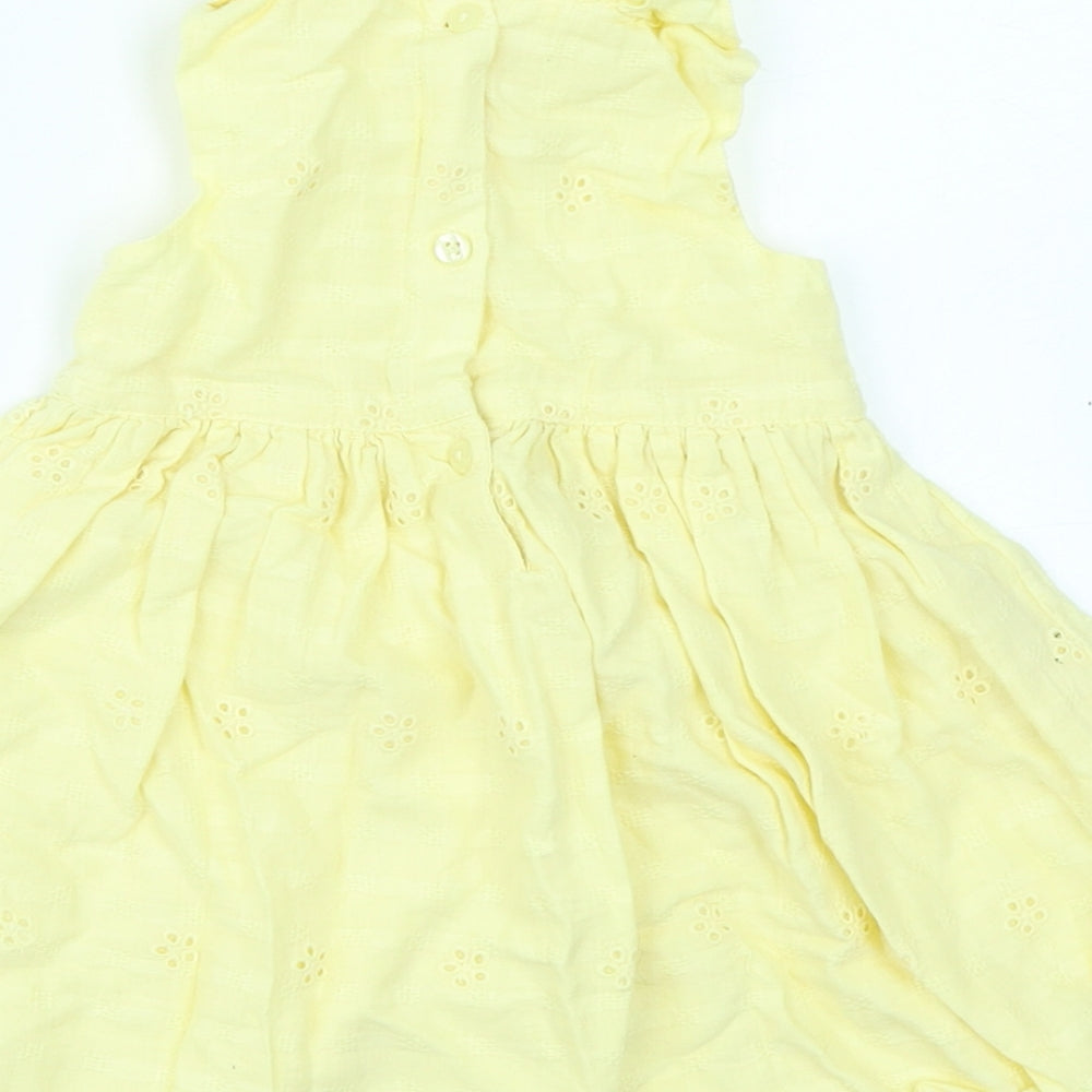 George Girls Yellow Fit & Flare Size 3-6 Months