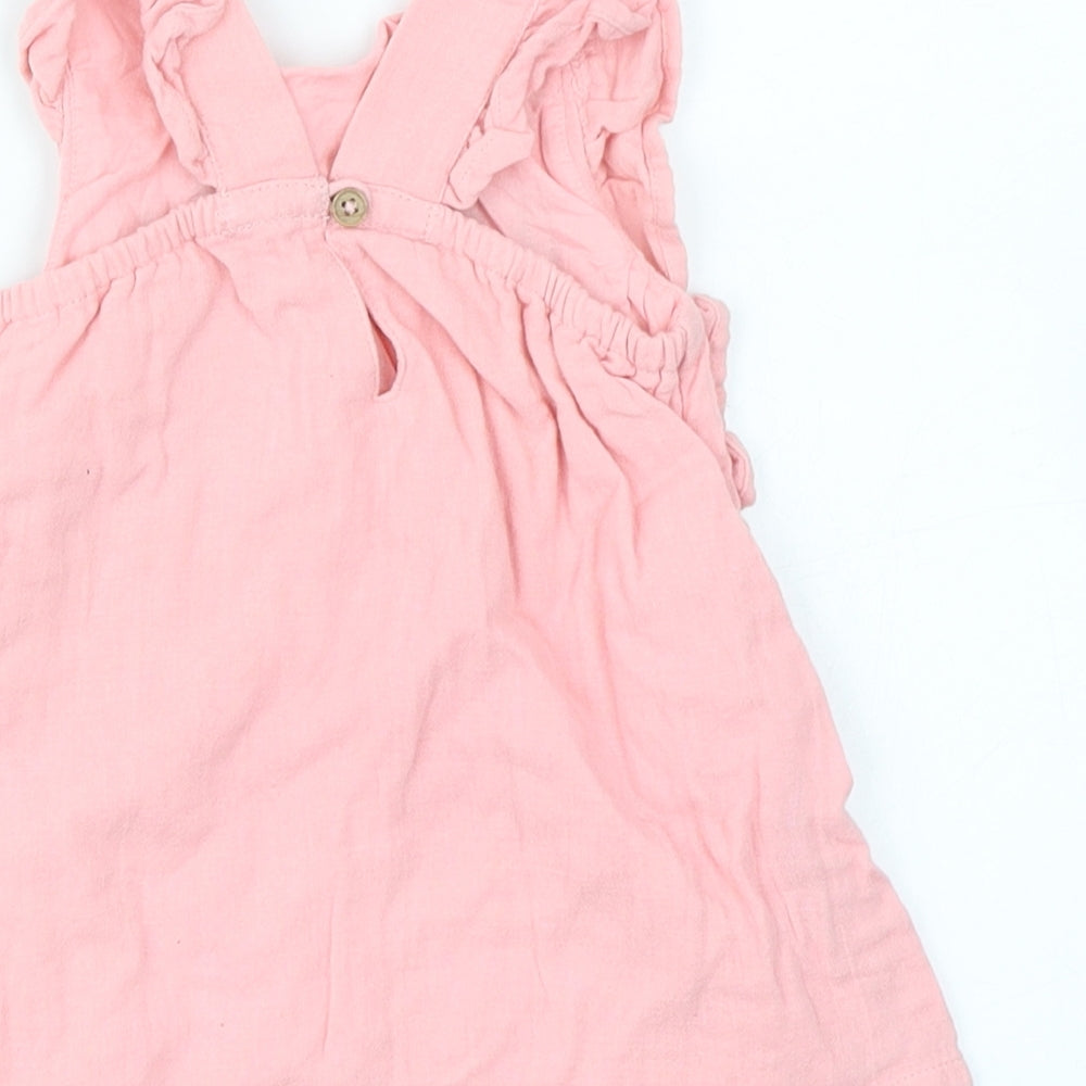 TU Girls Pink Floral A-Line Size 9-12 Months
