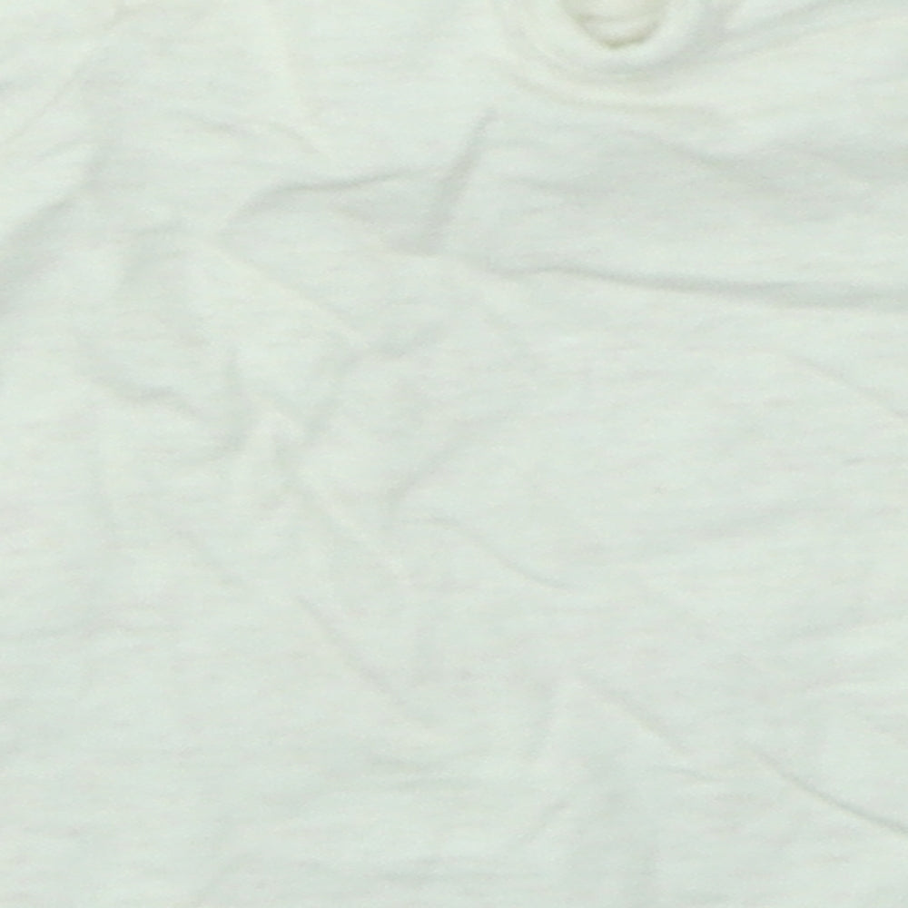George Girls Beige Floral Basic T-Shirt Size 0-3 Months - Bambi
