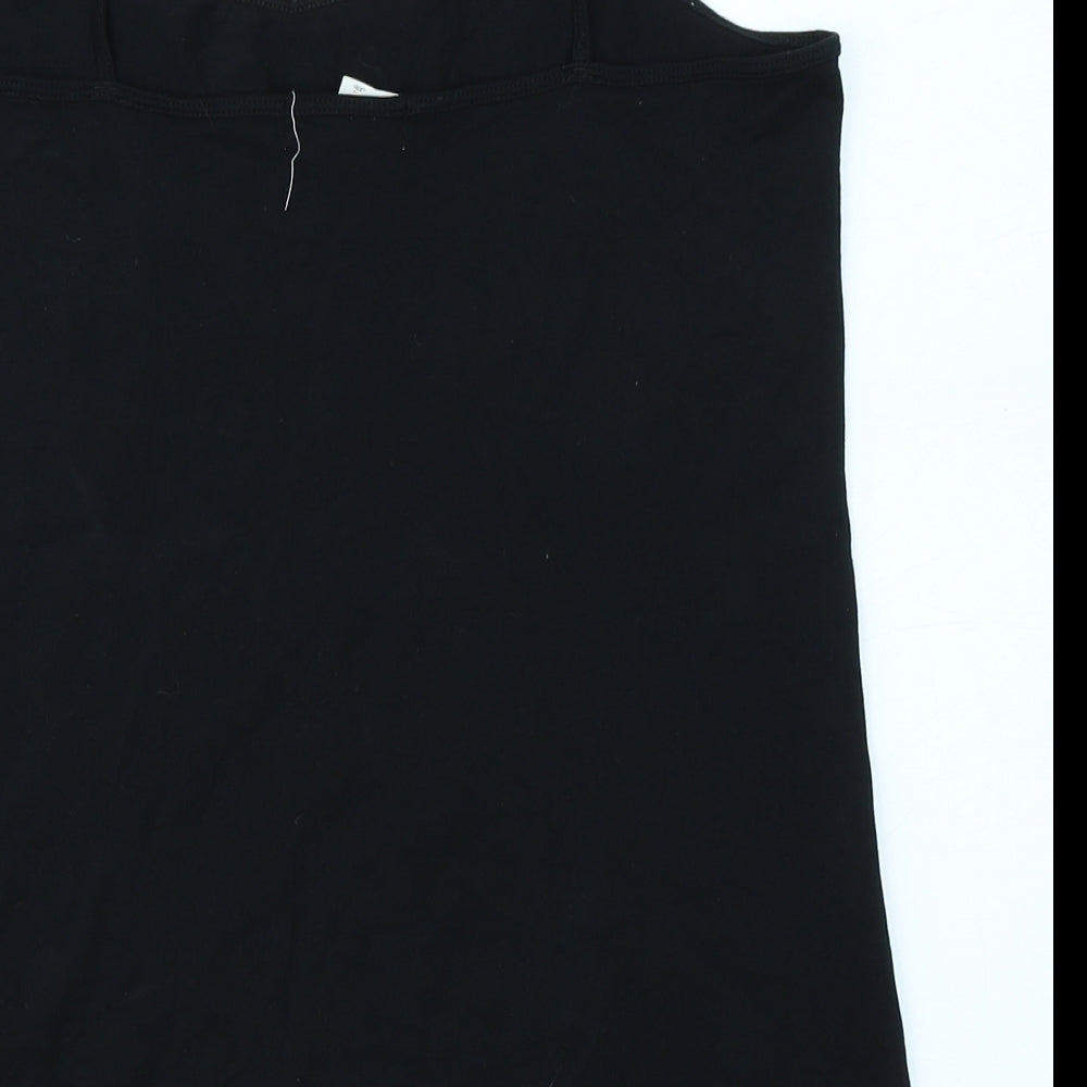 FOREVER 21 Womens Black Camisole T-Shirt Size XL
