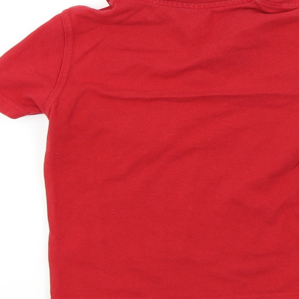 George Boys Purple Colourblock Basic Polo Size 3-4 Years