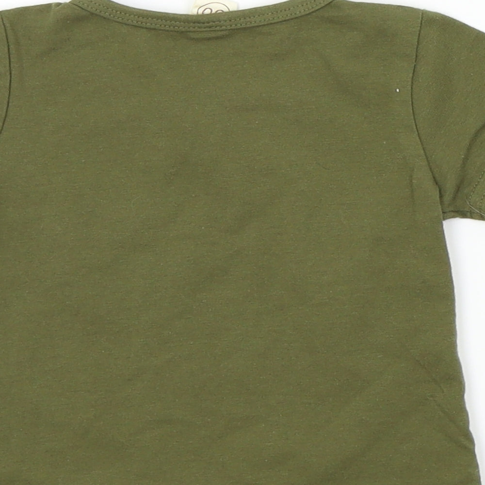 90 Degree Baby Green Colourblock Basic Polo Size 0-3 Months