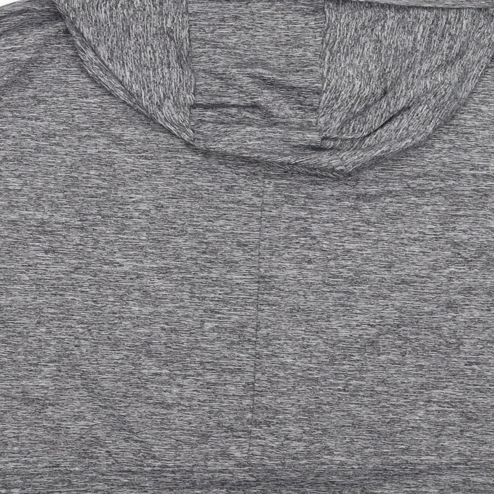 Matalan Girls Grey Pullover Hoodie Size 10-11 Years