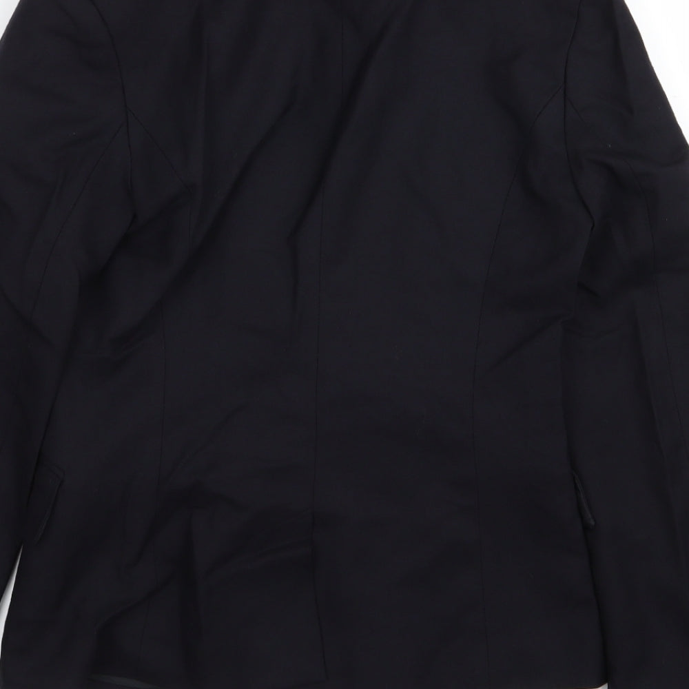 H&M Womens Blue Jacket Blazer Size 6