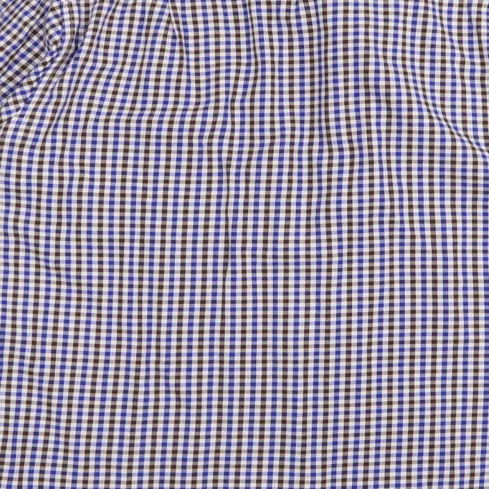 jack Reid Mens Multicoloured Check Dress Shirt Size 17