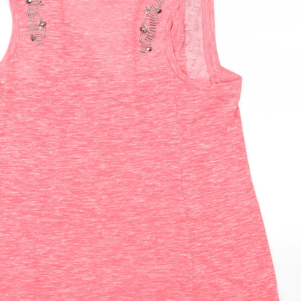 NEXT Womens Pink Basic T-Shirt Size 8