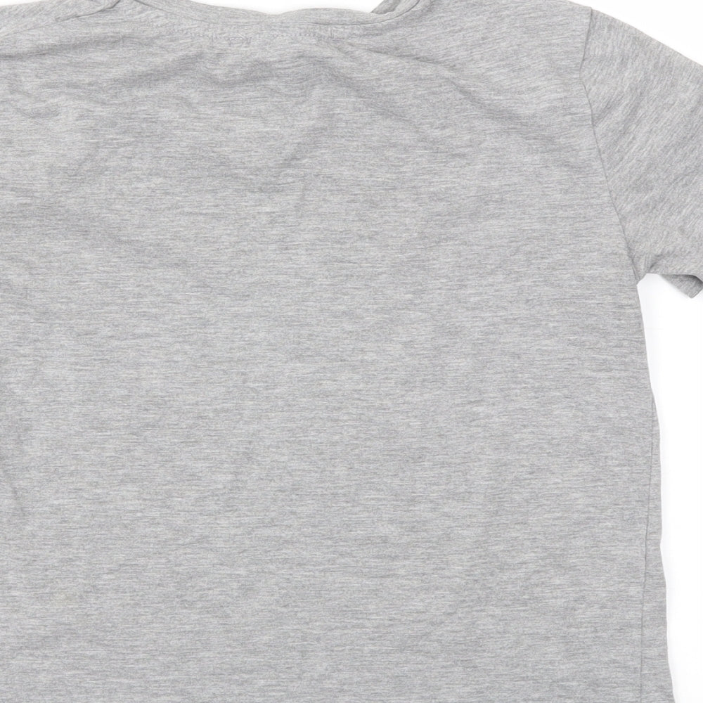 Primark Womens Grey Animal Print Basic T-Shirt Size 4