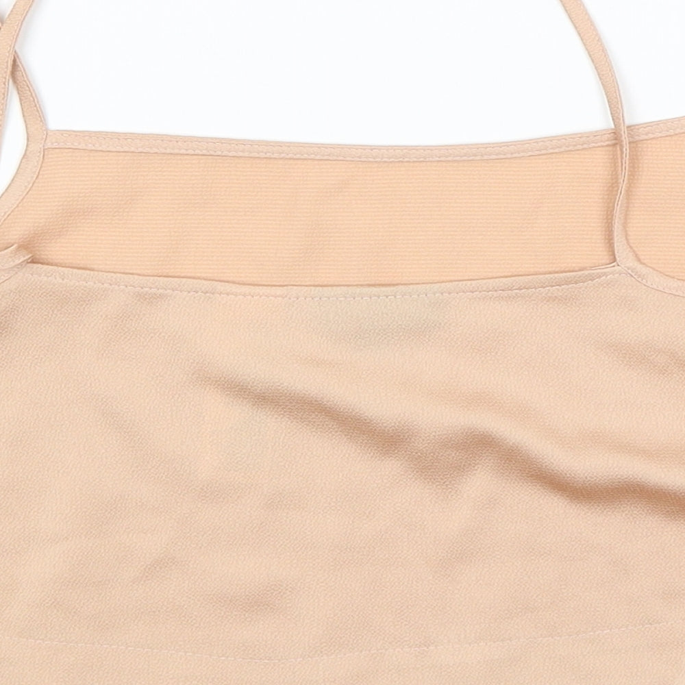 Topshop Womens Gold Cropped Tank Size 10