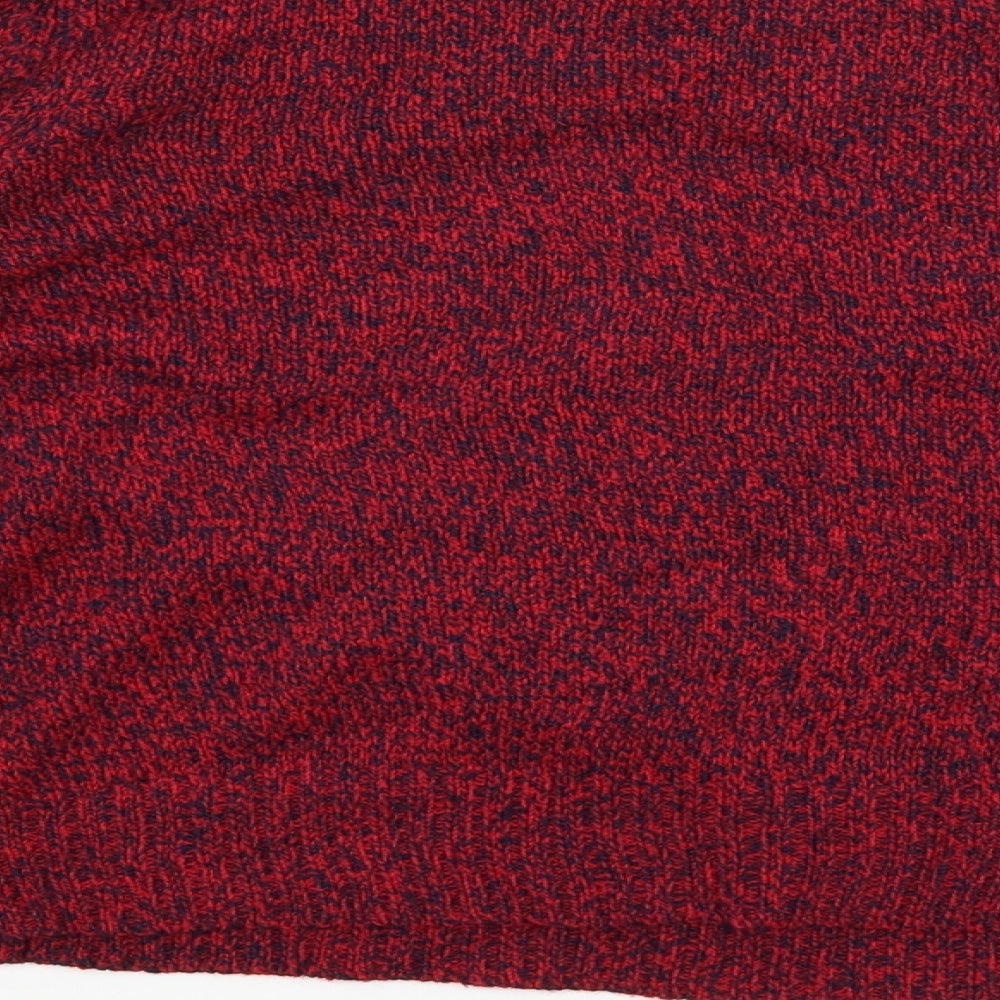 Divided Womens Red Pullover Jumper Size S