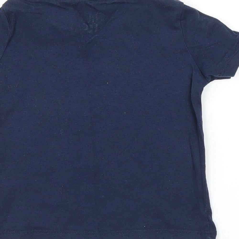 Fred & Flo Boys Blue Basic T-Shirt Size 9-12 Months