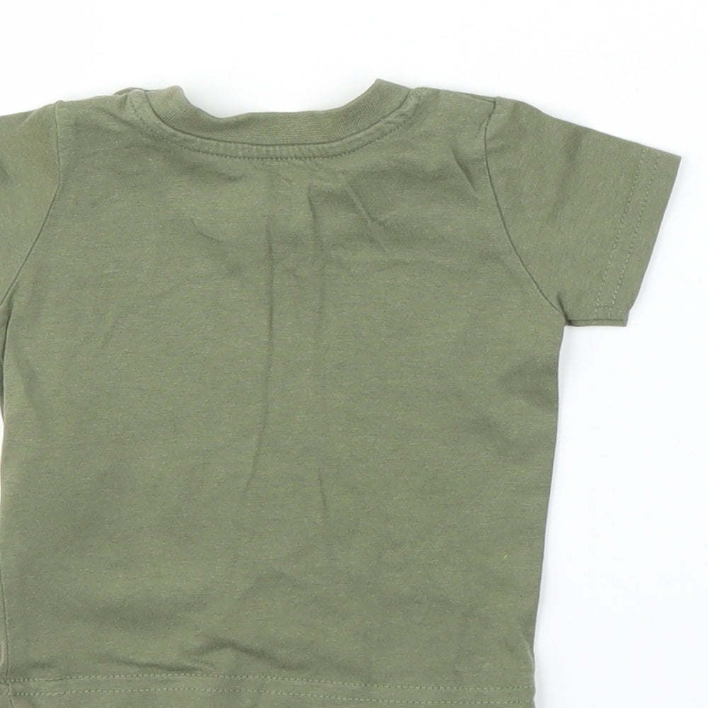Primark Boys Green Basic T-Shirt Size 0-3 Months