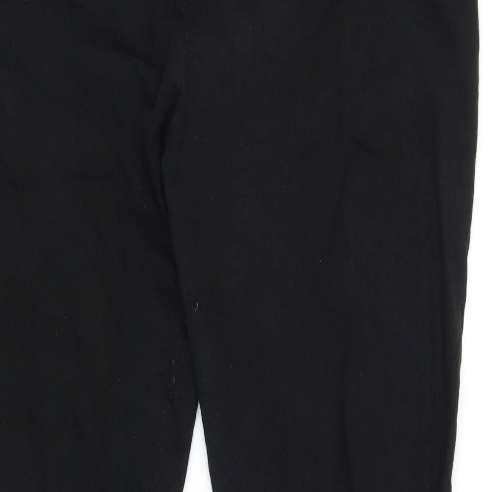 Simply Be Womens Black Capri Leggings Size 26 L25 in