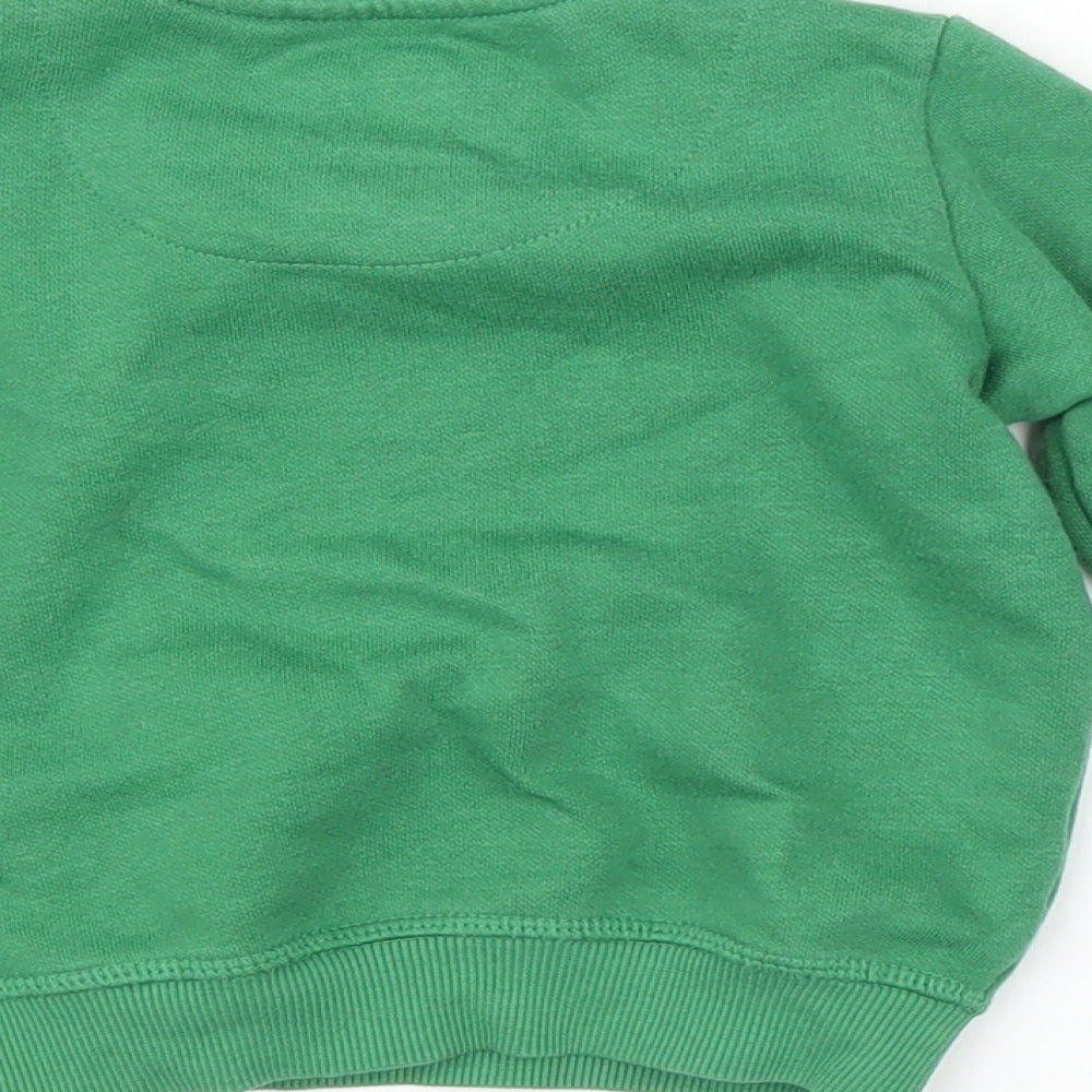 F&F Boys Green Pullover Jumper Size 6-9 Months