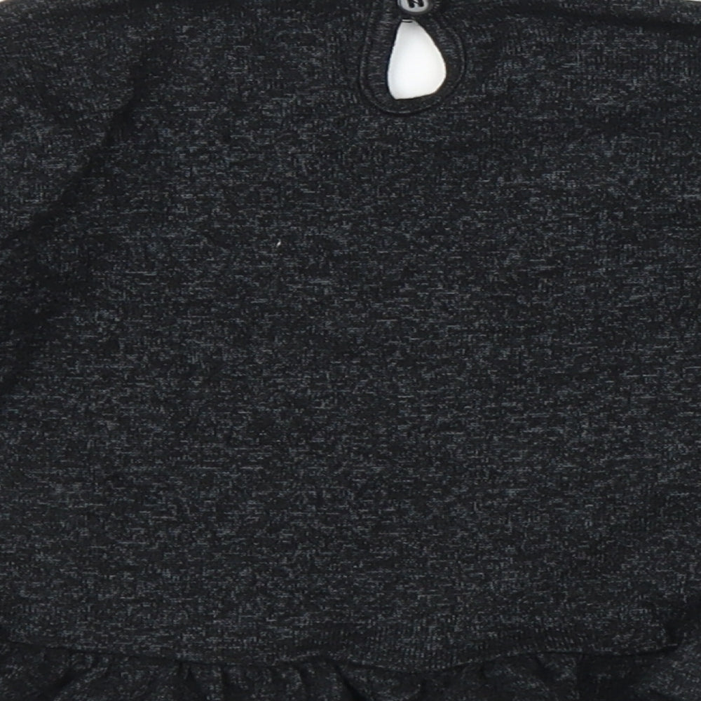 George Girls Grey Basic T-Shirt Size 9-12 Months