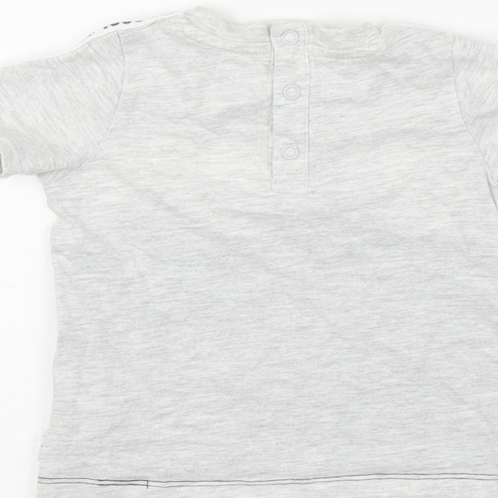 F&F Boys Grey Basic T-Shirt Size 6-9 Months