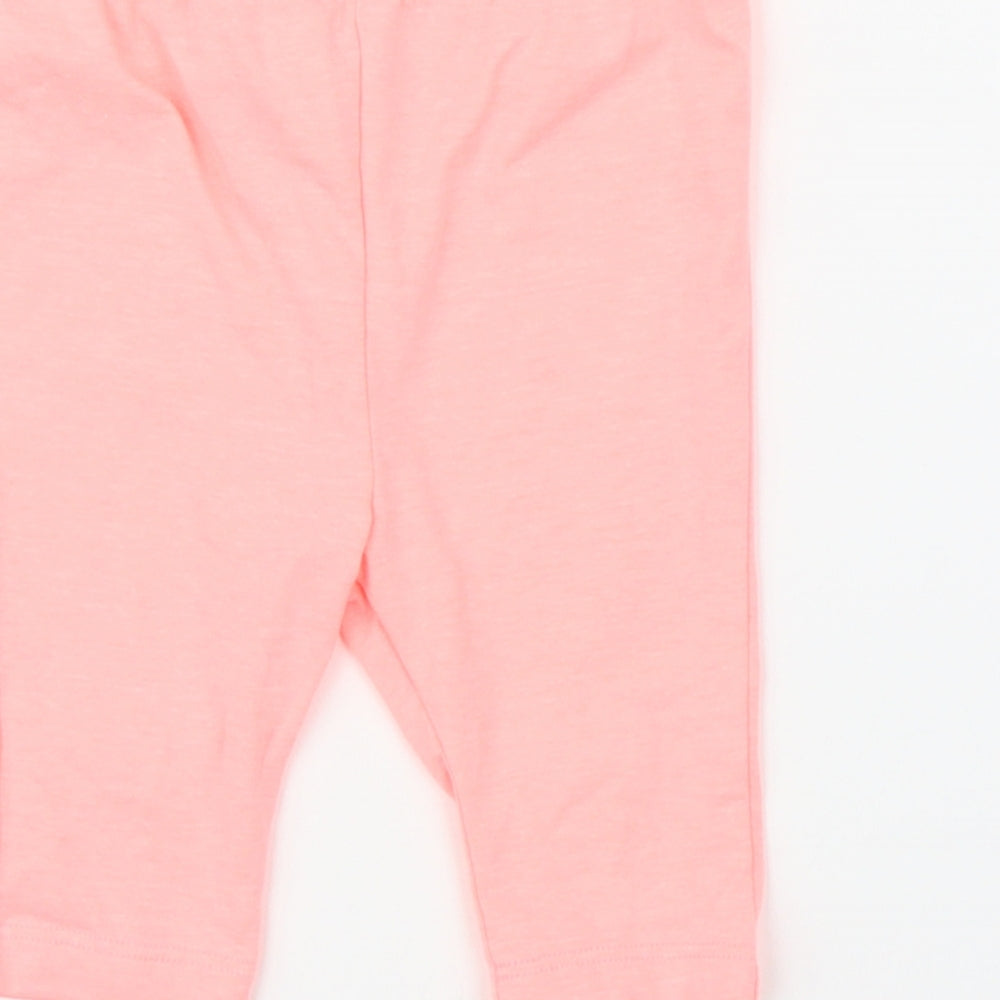 Woolies Babes Girls Pink Capri Leggings Size 12 Months