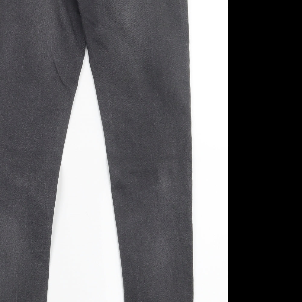H&M Womens Black Denim Straight Jeans Size 10 L26.5 in