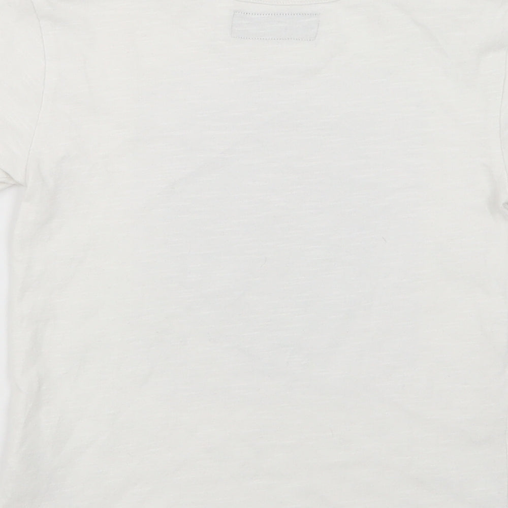 NEXT Girls White Basic T-Shirt Size 3 Years - Reversible Sequins