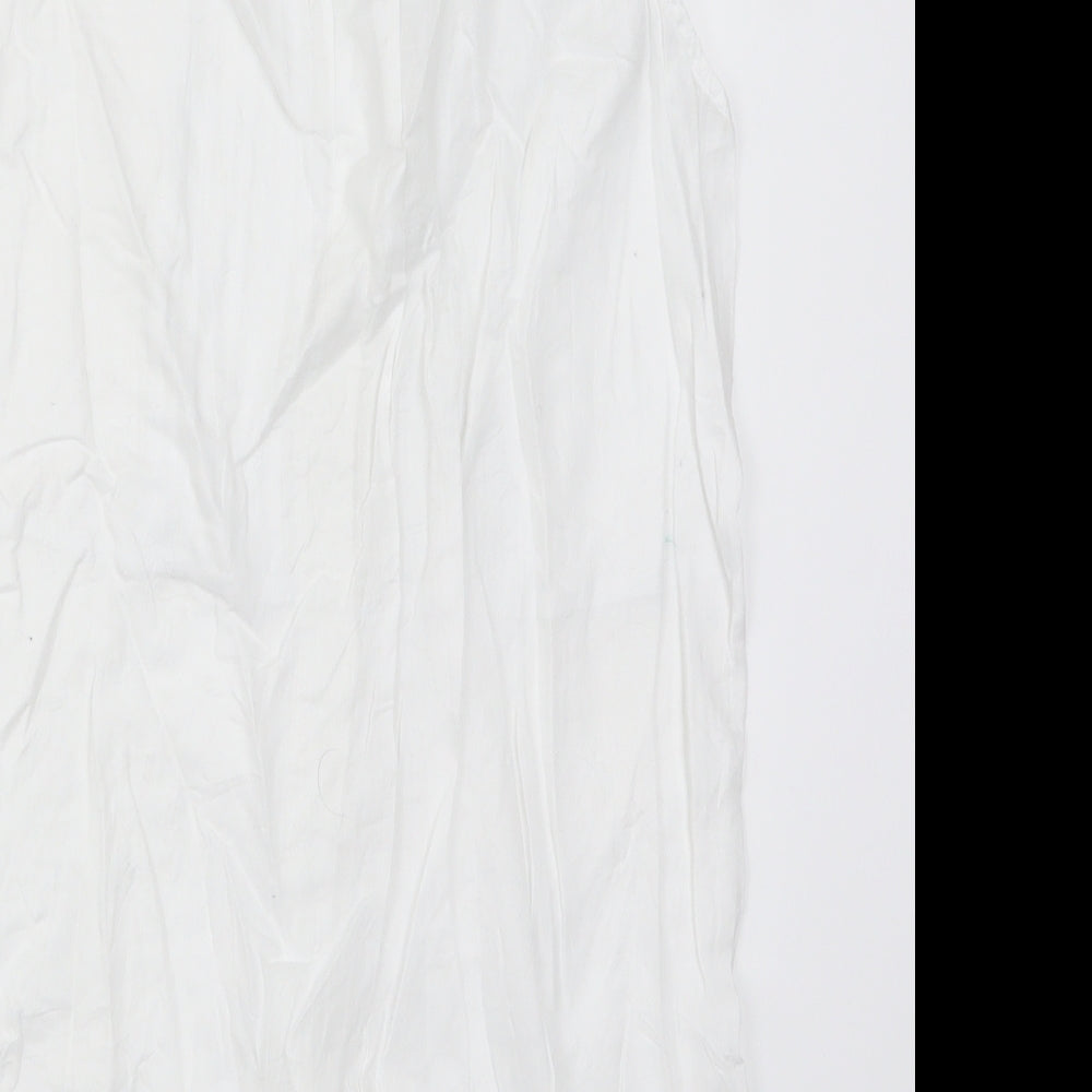 H&M Womens White Basic Button-Up Size 6