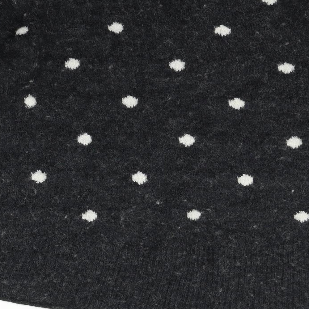 H&M Womens Black Polka Dot Pullover Jumper Size M