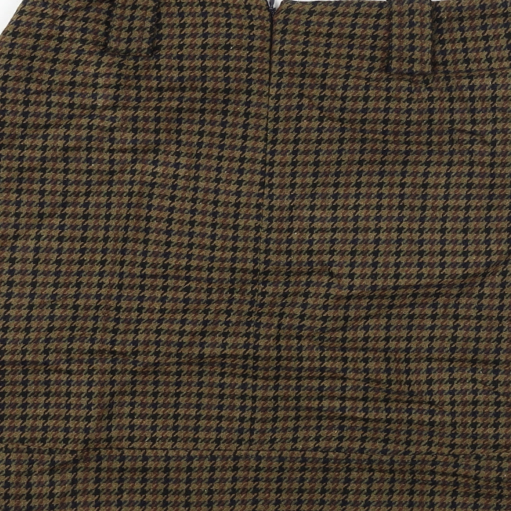 F&F Womens Brown A-Line Skirt Size 10
