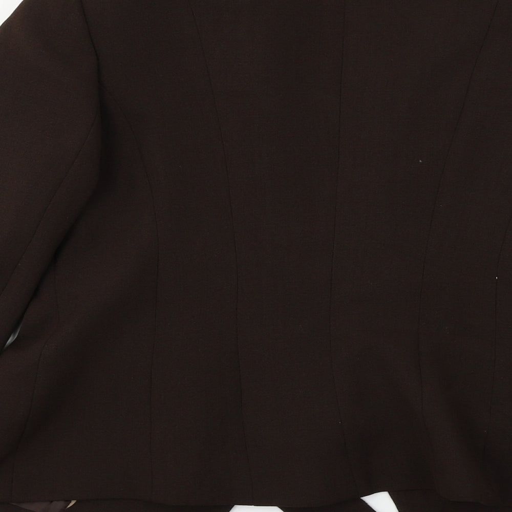 Wallis Womens Brown Paisley Jacket Blazer Size 12