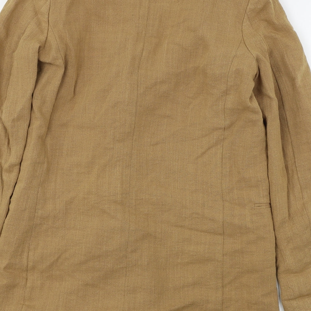 H&M Womens Brown Jacket Blazer Size 8