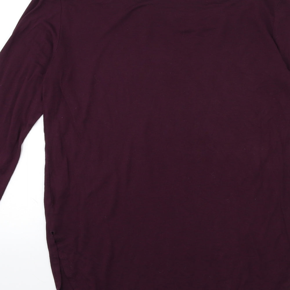Atmosphere Womens Purple Basic T-Shirt Size 8