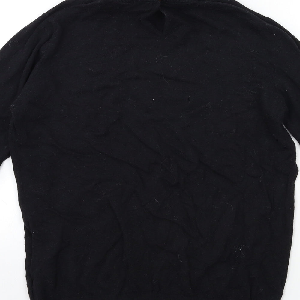 NEXT Womens Black Knit Pullover Jumper Size 10