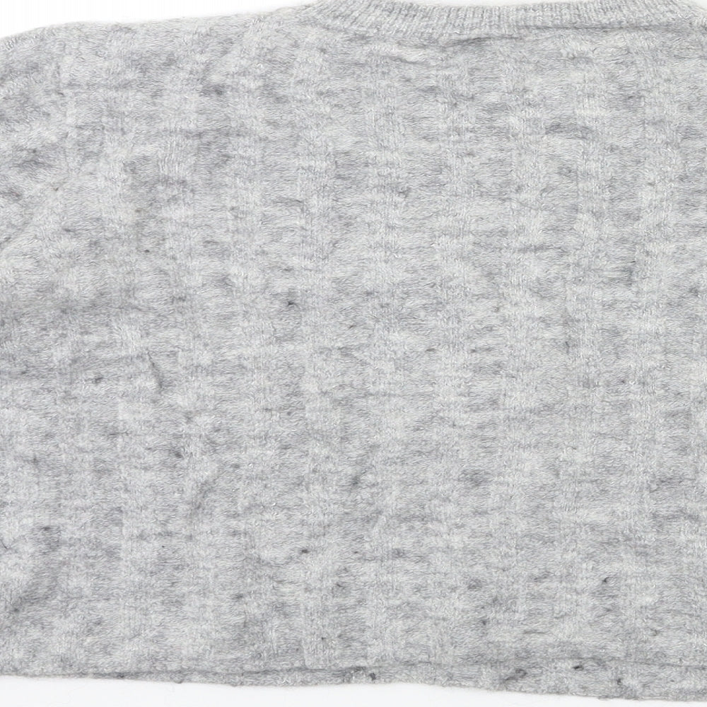 H&M Womens Grey Knit Pullover Jumper Size M