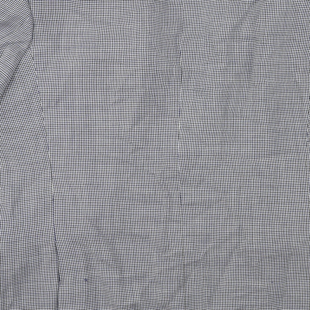 Preworn Mens Blue Check Jacket Suit Jacket Size 42