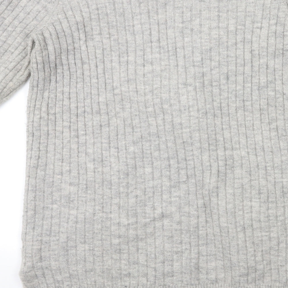 Max Studio Womens Grey Knit Cardigan Jumper Size M