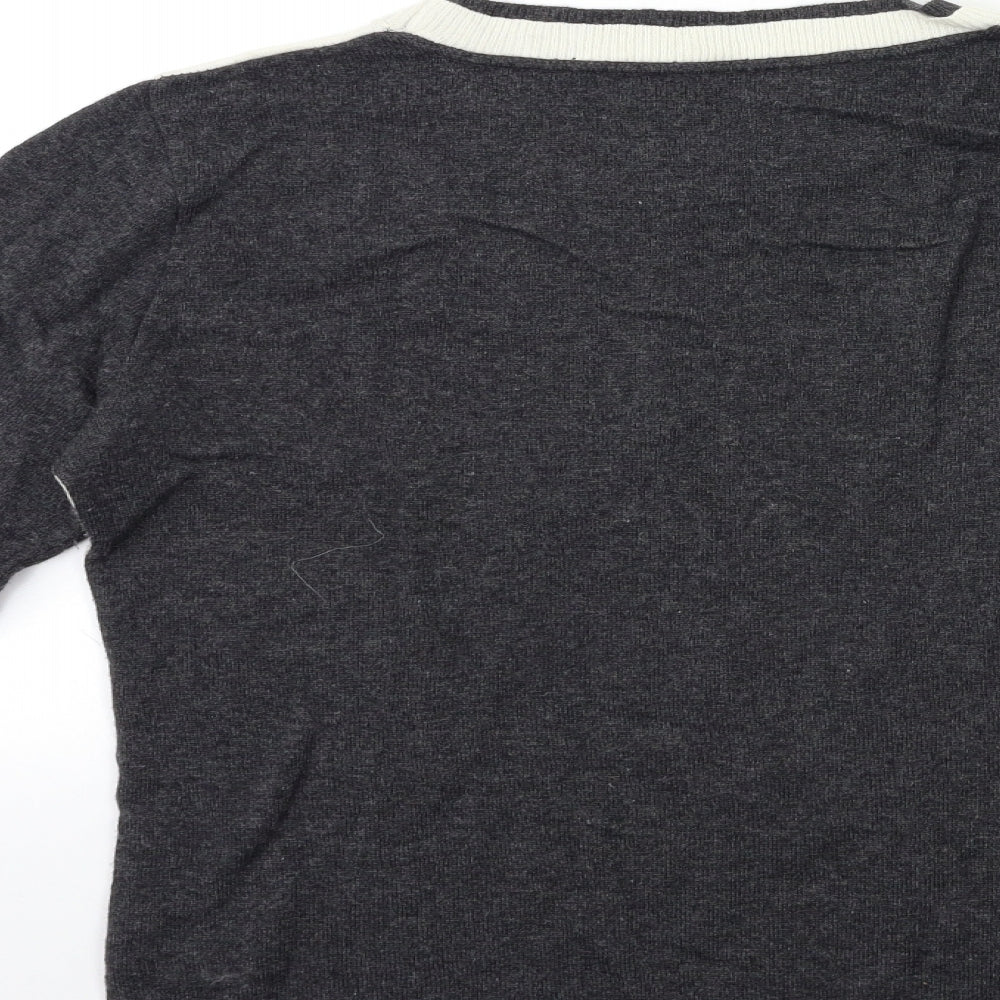 BUGLIONE Womens Grey Knit Pullover Jumper Size M