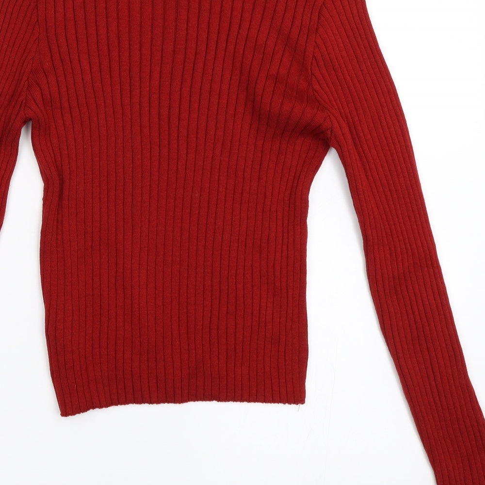 Primark Womens Red Pullover Jumper Size S