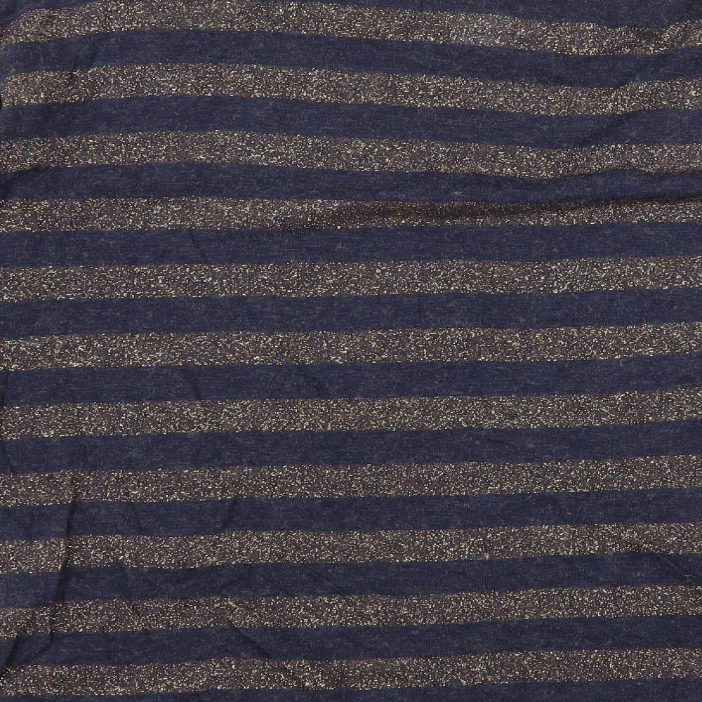 La Redoute Womens Blue Striped Knit Pullover Jumper Size 6