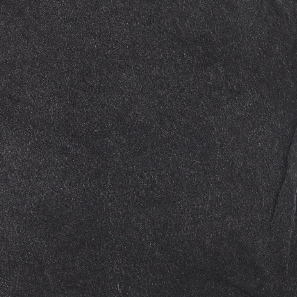 Topshop Womens Grey Jersey Basic T-Shirt Size 12