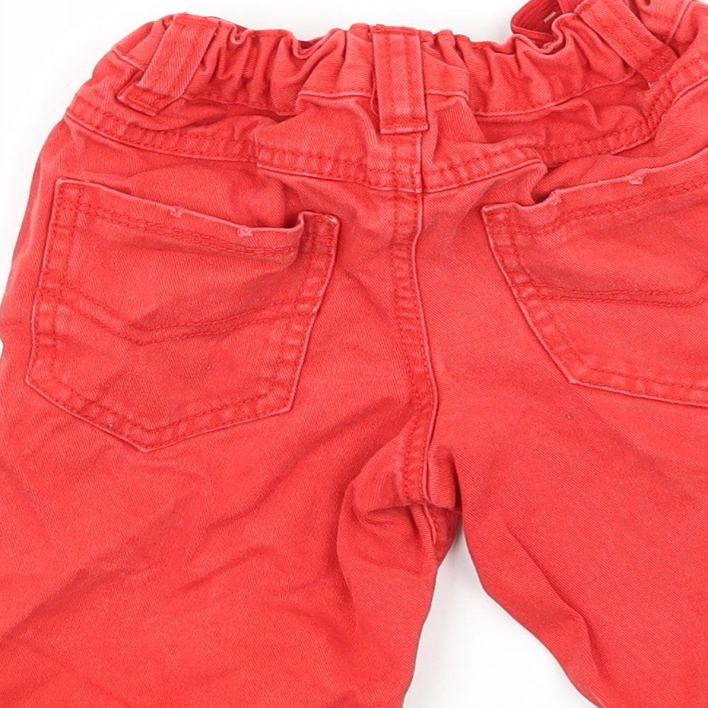 Denim & Co. Boys Red Denim Bermuda Shorts Size 5-6 Years