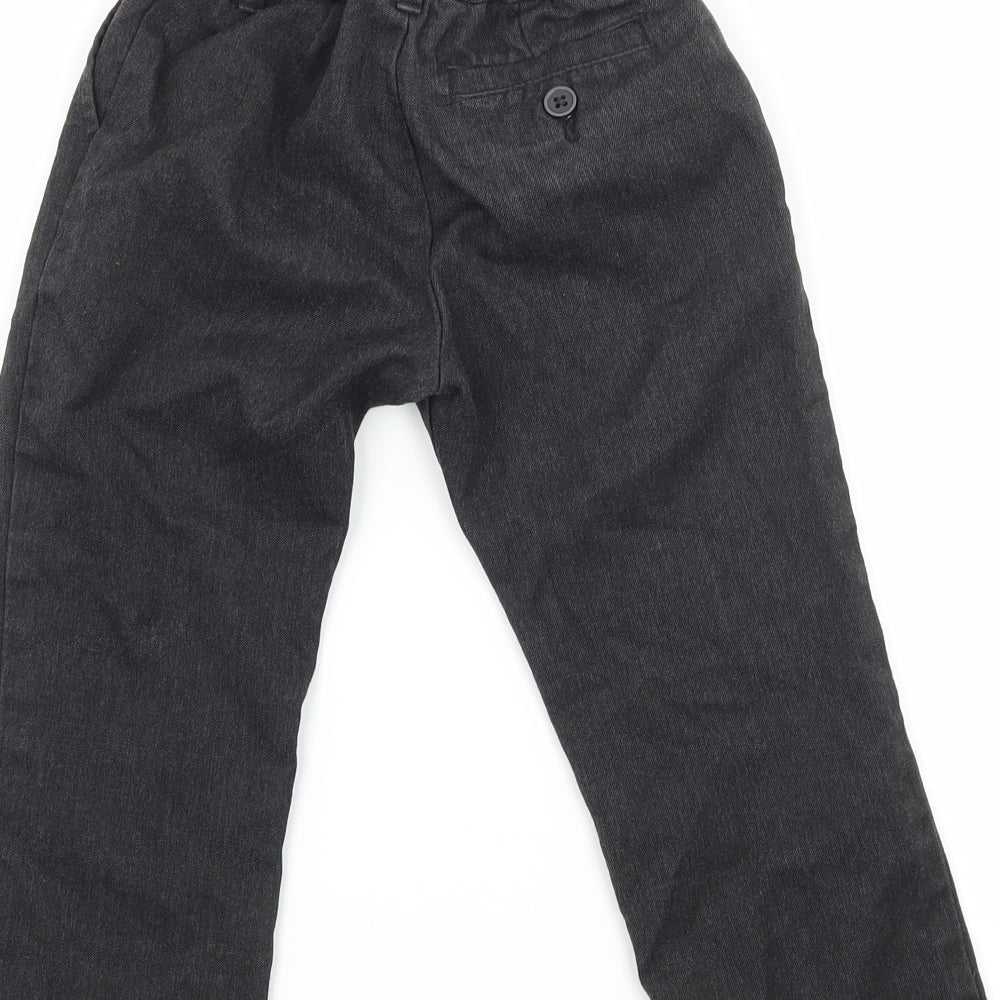 F&F Boys Grey Dress Pants Trousers Size 3-4 Years