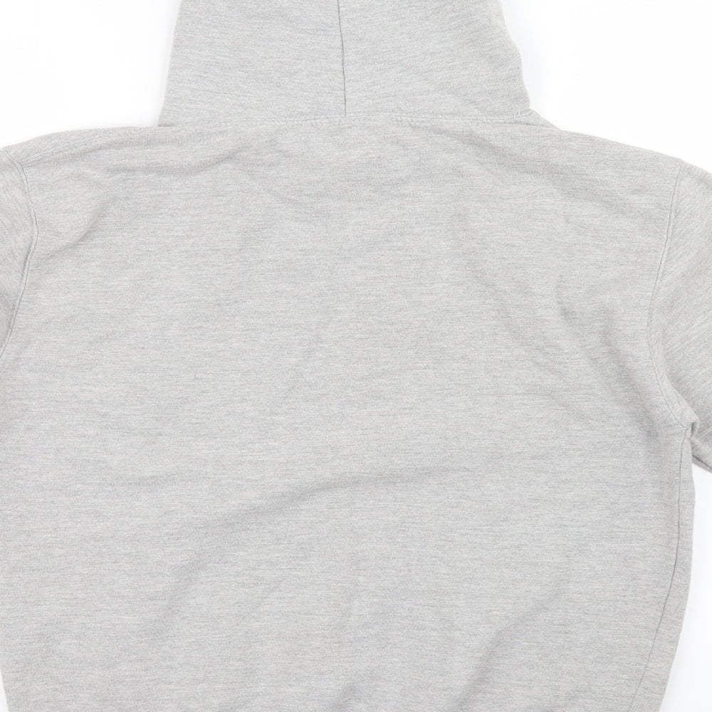 just hoods Womens Grey Pullover Hoodie Size S
