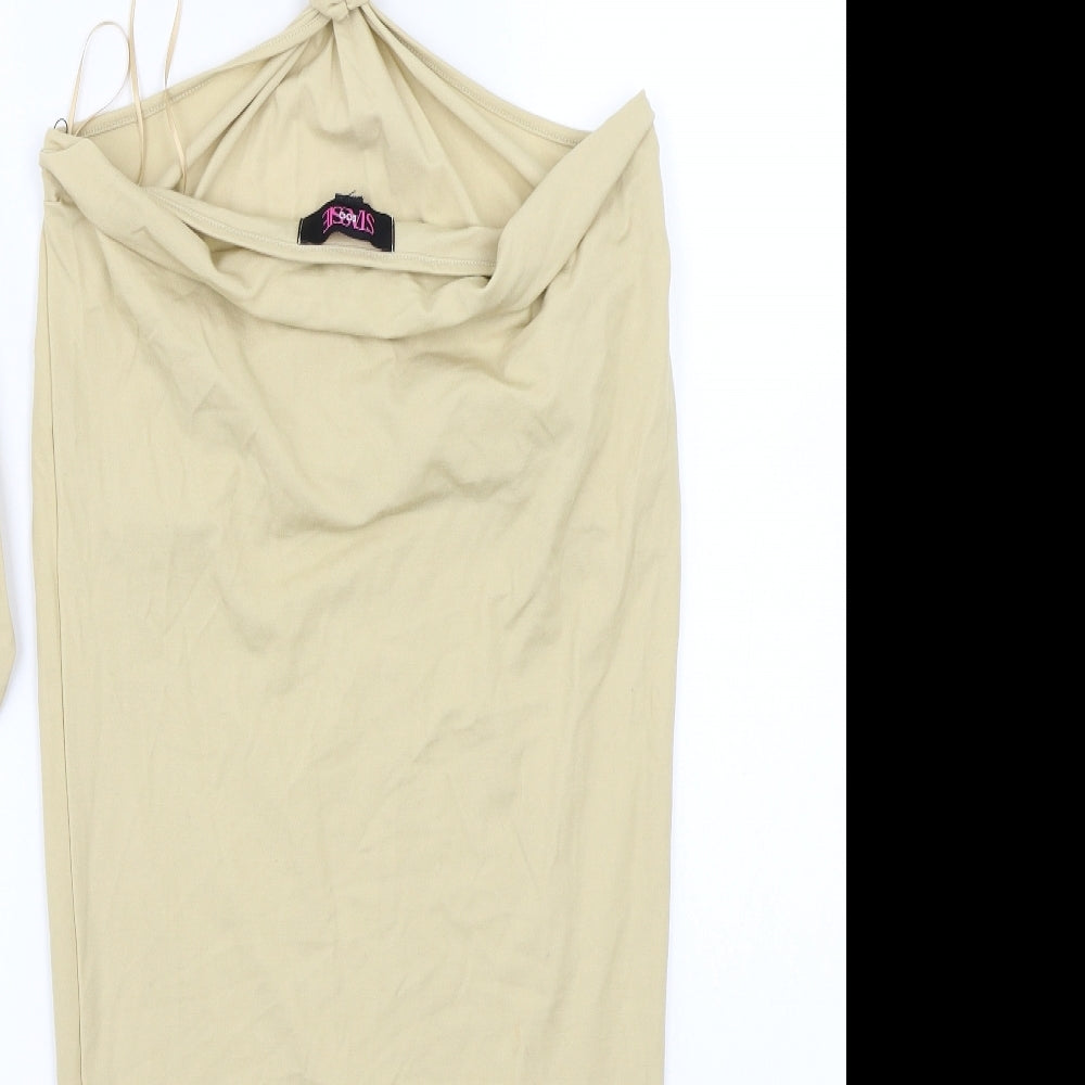 Stassie Womens Beige A-Line Size 8