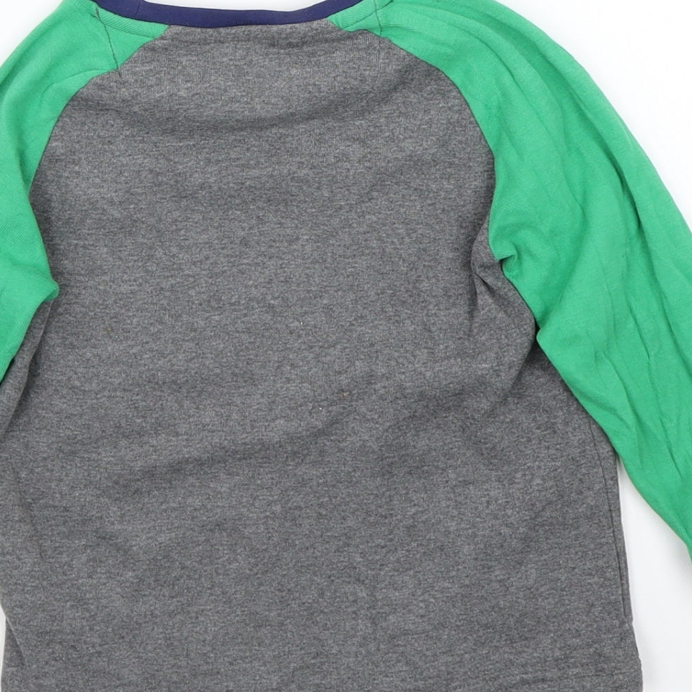 Marks and Spencer Boys Grey Basic T-Shirt Size 3-4 Years