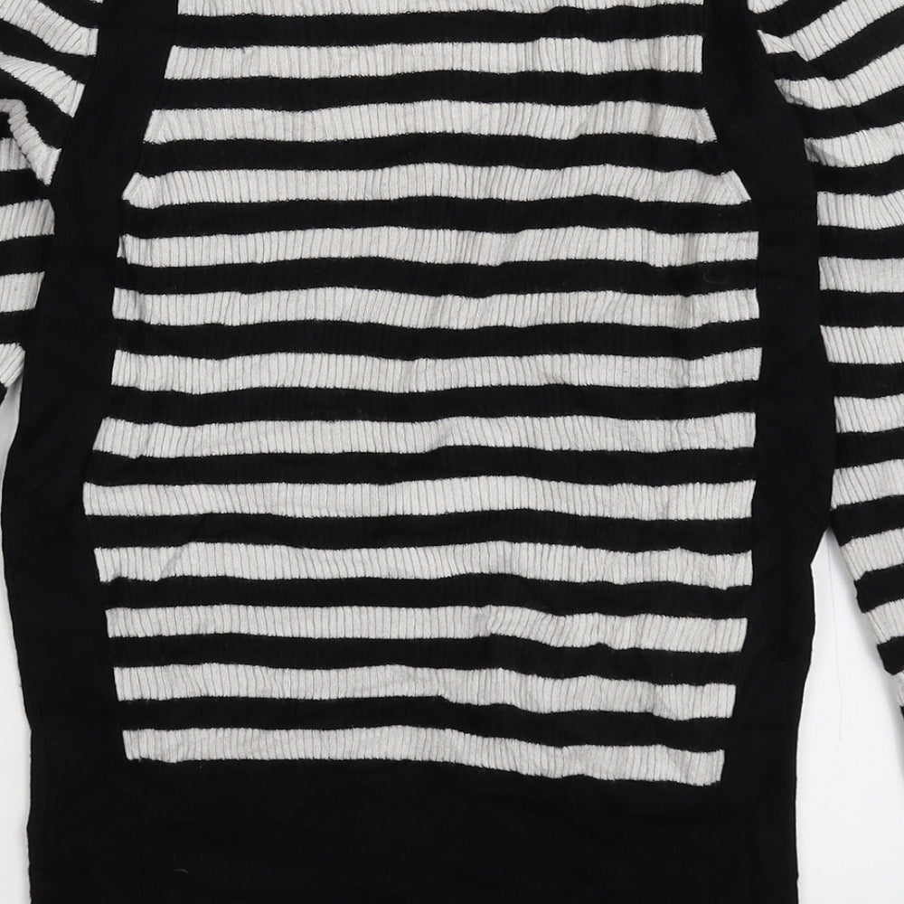 Marks & Spencer Womens Multicoloured Striped Knit Pullover Jumper Size 10