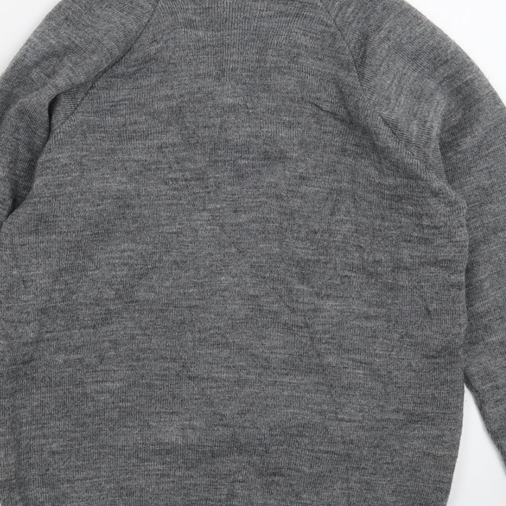 Charles Kirk Womens Grey Knit Pullover Jumper Size S