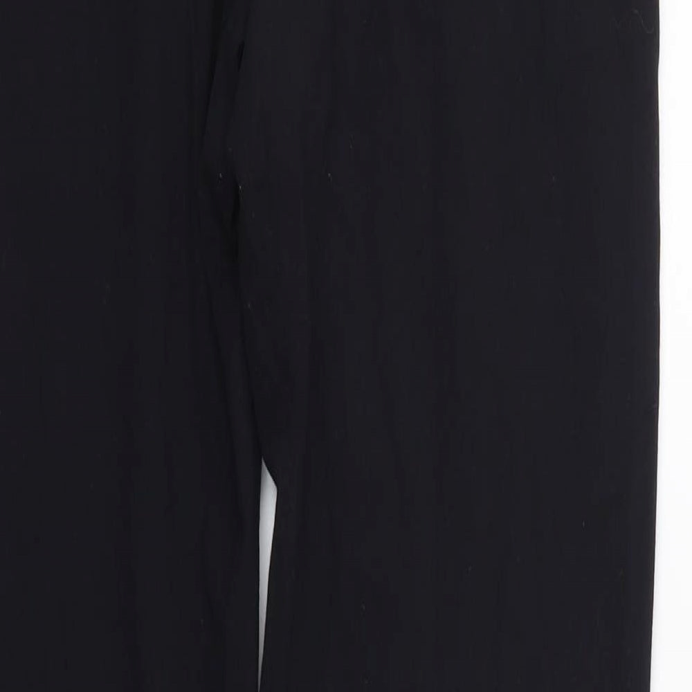 Marks and Spencer Mens Black Jogger Trousers Size 16 L27 in