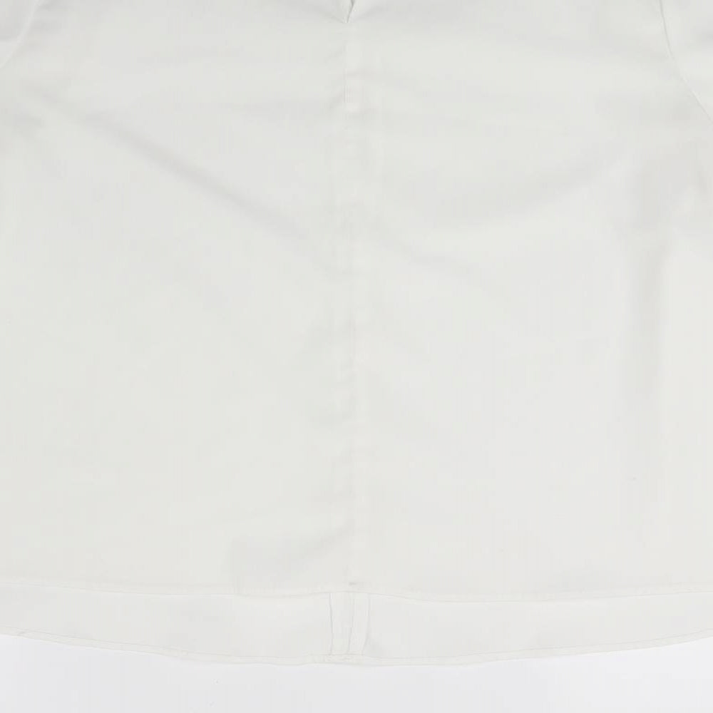 Topshop Womens White Basic Blouse Size 12